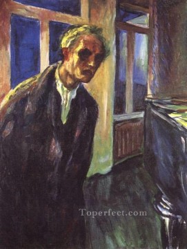 Edvard Munch Painting - self portrait the night wanderer 1924 Edvard Munch